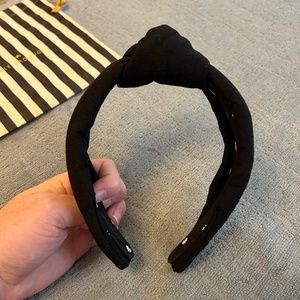 Lele Sadoughi black woven headband